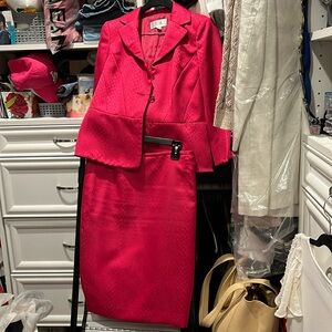 Le Suit set jacket and skirt fuchsia Pink